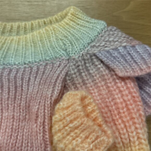 Frisco Soft Multi Stripe‎ Ombre Dog & Cat Sweater Dress, Medium - Picture 2 of 5